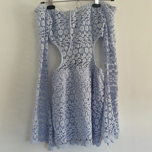 NWT Devika Crochet Cutout Dress in Blue - Picture 7 of 8